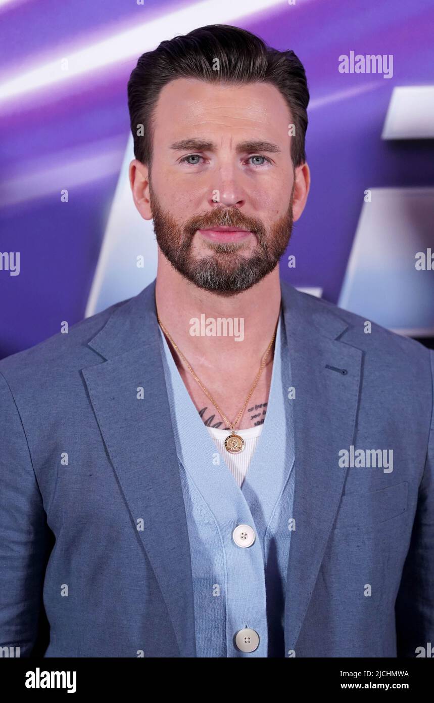 Chris Evans arrive à la première britannique de Lightyear à Cineworld Leicester Square à Londres. Date de la photo: Lundi 13 juin 2022. Banque D'Images