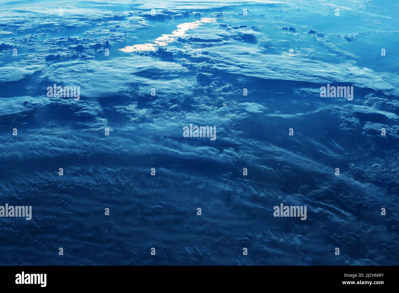 L'atmosphère de la terre de l'espace.Éléments de cette image fournis par la NASA.Photo de haute qualité Banque D'Images