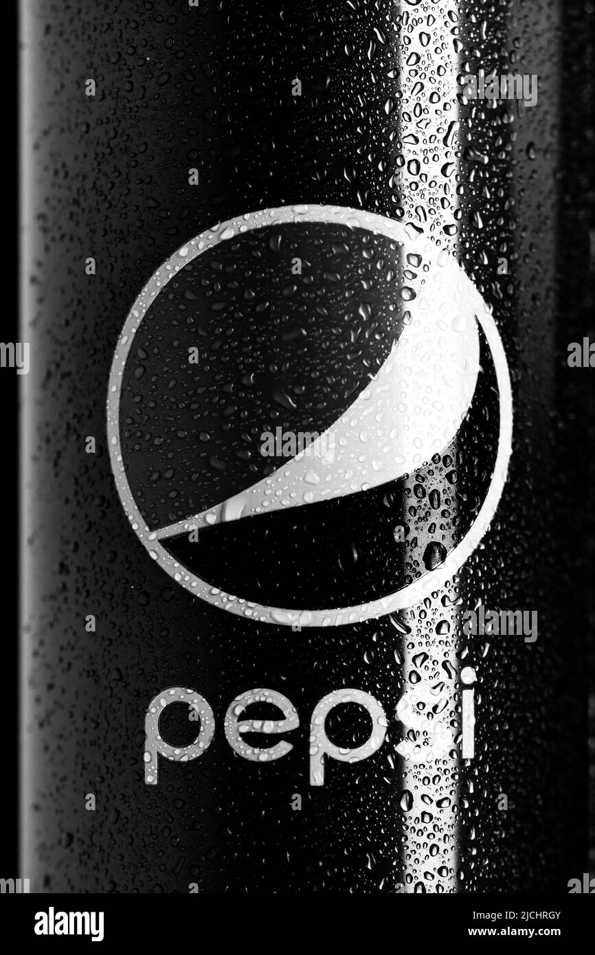 Pepsi classique peut. Boisson non alcoolisée Pepsi. Bucarest, Roumanie, 2022 Banque D'Images