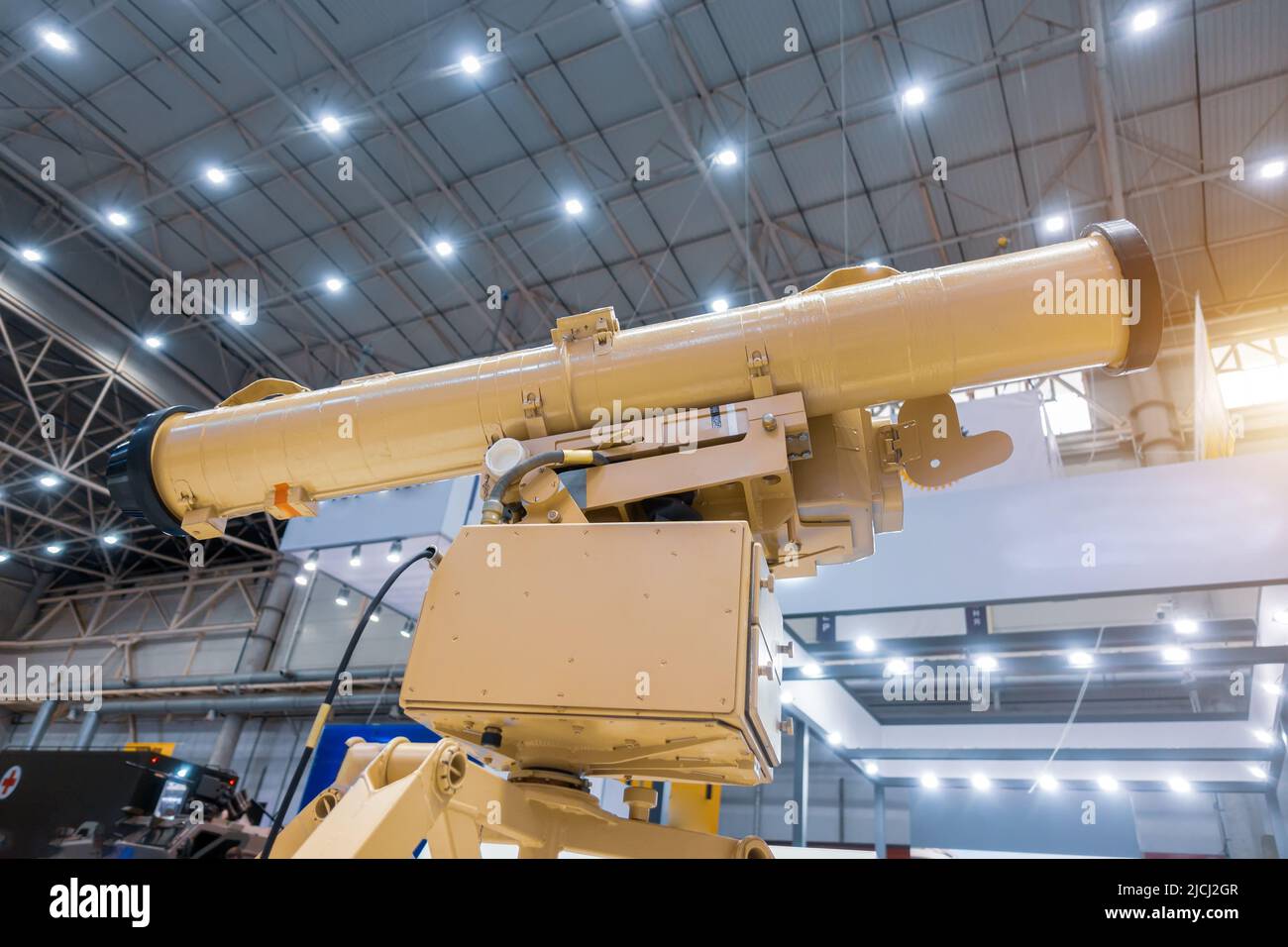 Système antichar de missiles guidés par laser. Arme antichar Banque D'Images