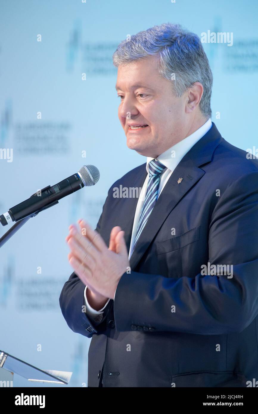 Petro Porochenko, ancienne présidente de l'Ukraine, à Sopot, Pologne © Wojciech Strozyk / Alamy stock photo Banque D'Images