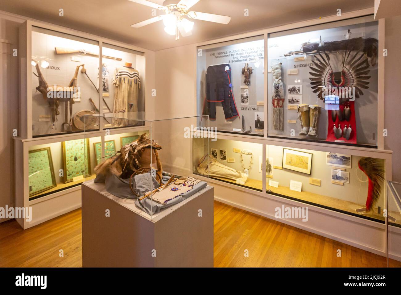 Liberal, Kansas - le Coronado Museum présente l'histoire des pionniers qui ont établi le sud-ouest du Kansas. Le musée porte le nom de Don Francisco Vasquez Banque D'Images