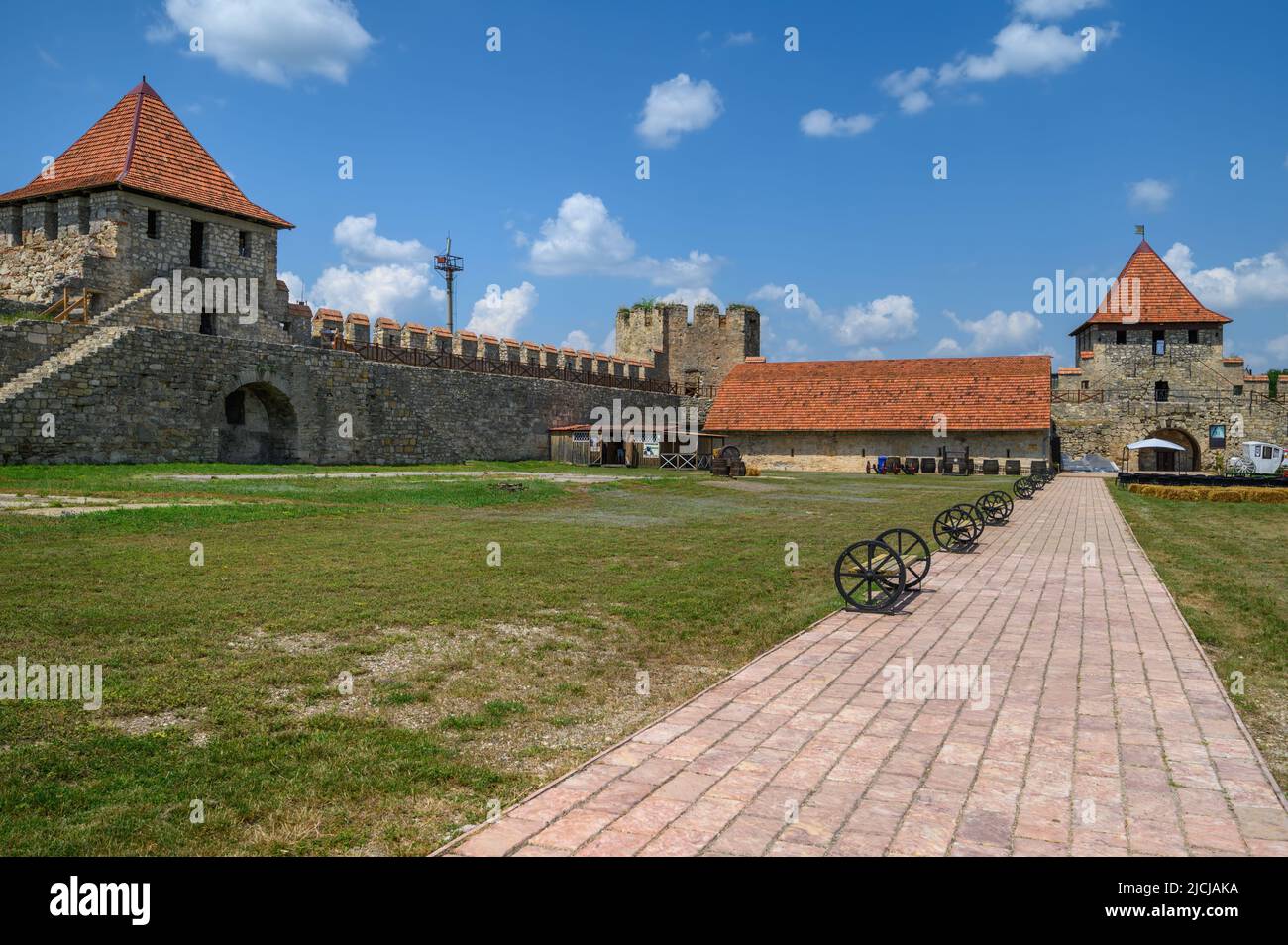 Ancienne forteresse turque Bender à Tighina, Transnistrie, Moldavie Banque D'Images