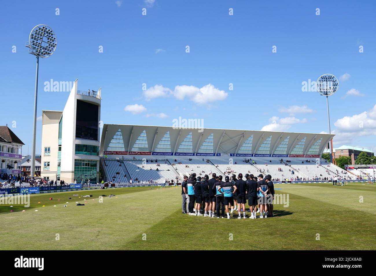 Au cours du cinquième jour de la deuxième épreuve LV= Insurance Test Series Match à Trent Bridge, Nottingham. Date de la photo: Mardi 14 juin 2022. Banque D'Images