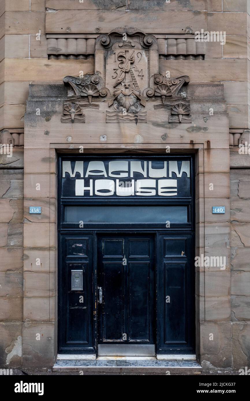 Magnum House Dundee au 138-140 Seagate, Dundee. Entrepôt de style Art déco classé, architecte Cornelius Armor, 1934. Converti en plats 1992. Banque D'Images