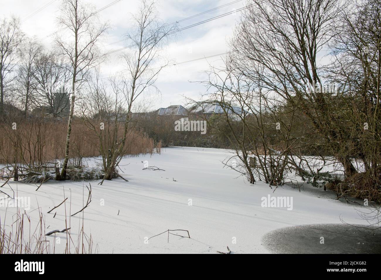 Jour d'hiver Jackson's Brickworks Higher Poynton Cheshire Angleterre Banque D'Images