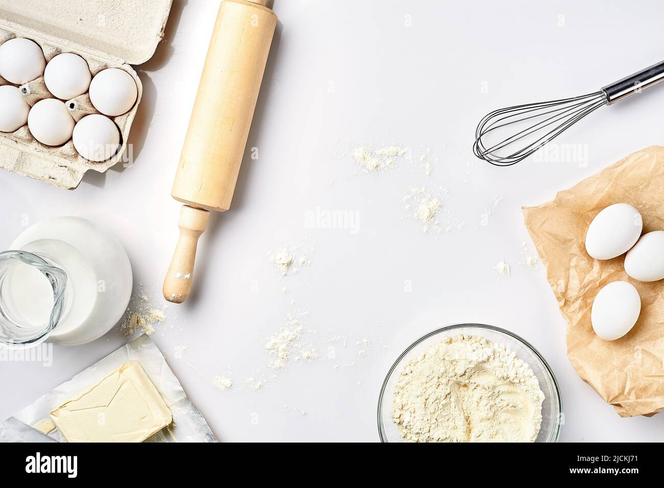 Préparation de la pâte. Une mesure de la quantité d