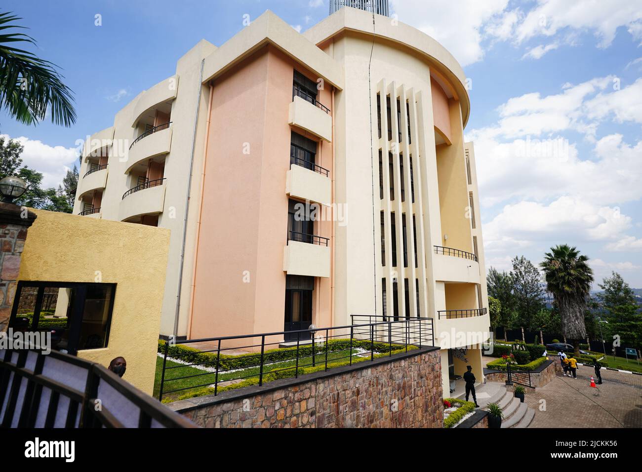 L'hébergement Hope Hostel à Kigali, Rwanda où les migrants du Royaume-Uni devraient être pris quand ils arrivent. Date de la photo: Mardi 14 juin 2022. Banque D'Images