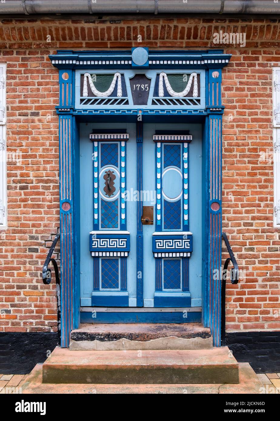 Porte traditionnelle à Aabenraa dans le sud du Danemark Banque D'Images