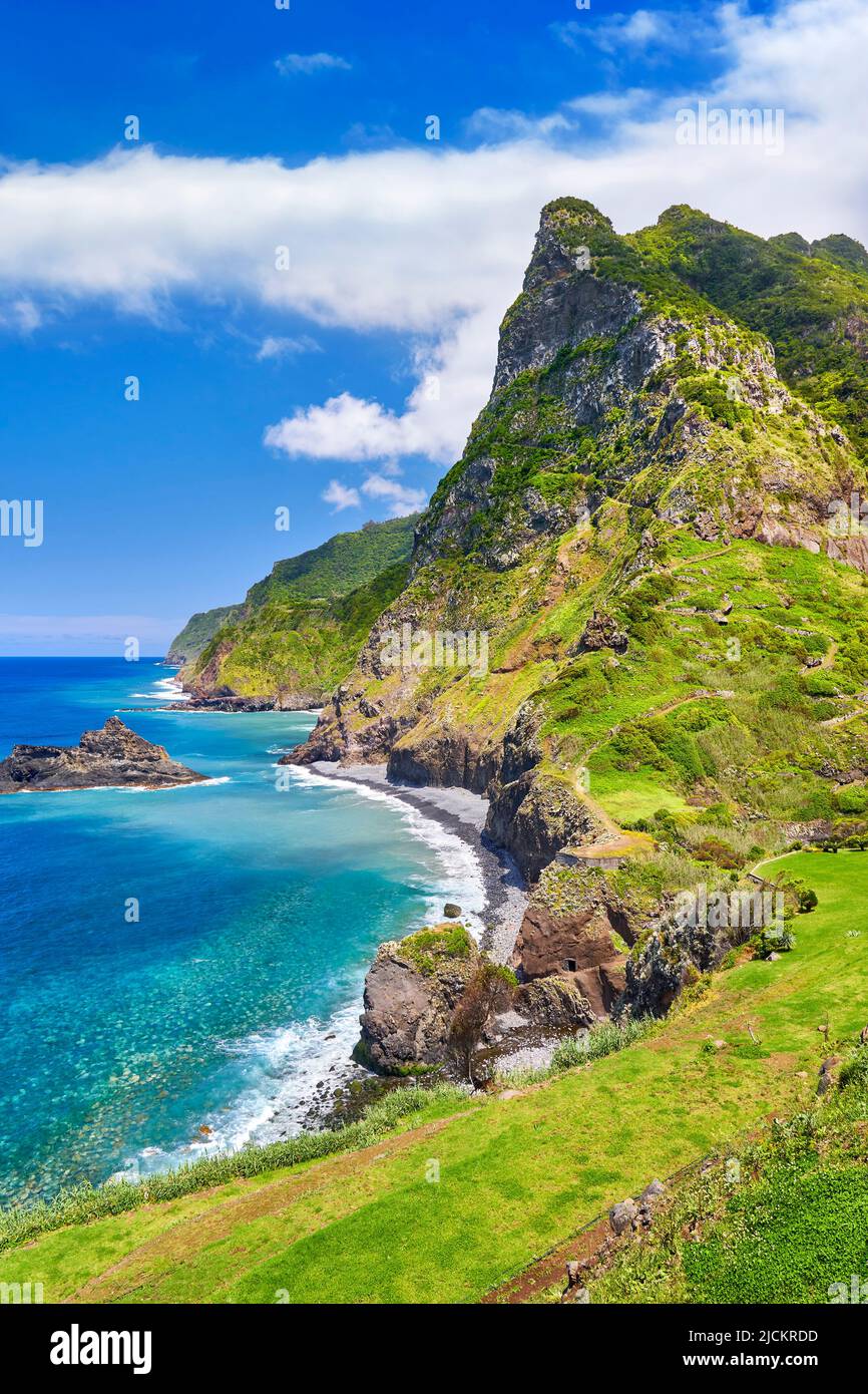 Côte nord de l'île de Madère, Portugal Banque D'Images