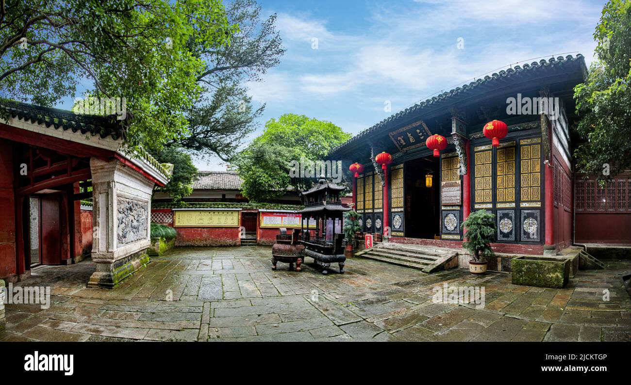 Ville de Yingtan, province de jiangxi, ville dragon héritière de l'empire du monastère de qing fu han tianshi où se trouvent des bâtiments religieux Banque D'Images