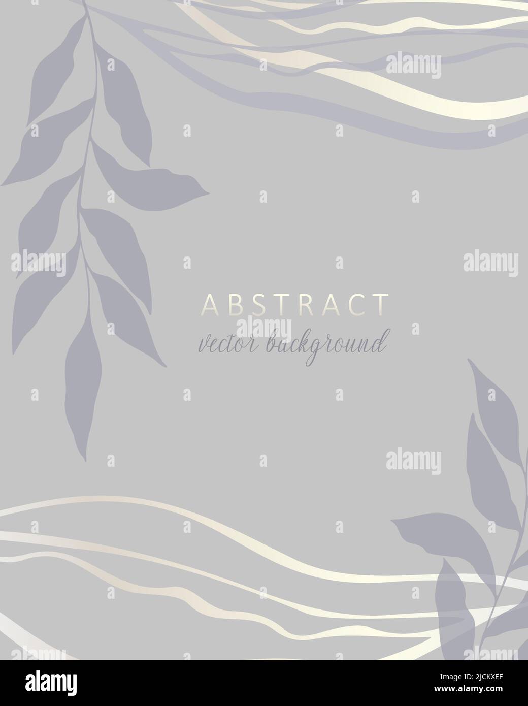 Invitation de mariage résumé arrière-plan dans le style boho avec des lignes dorées et des feuilles botaniques, formes organiques. Fond d'écran art abstrait pour mariage et modèle de couverture vip. Illustration vectorielle Illustration de Vecteur