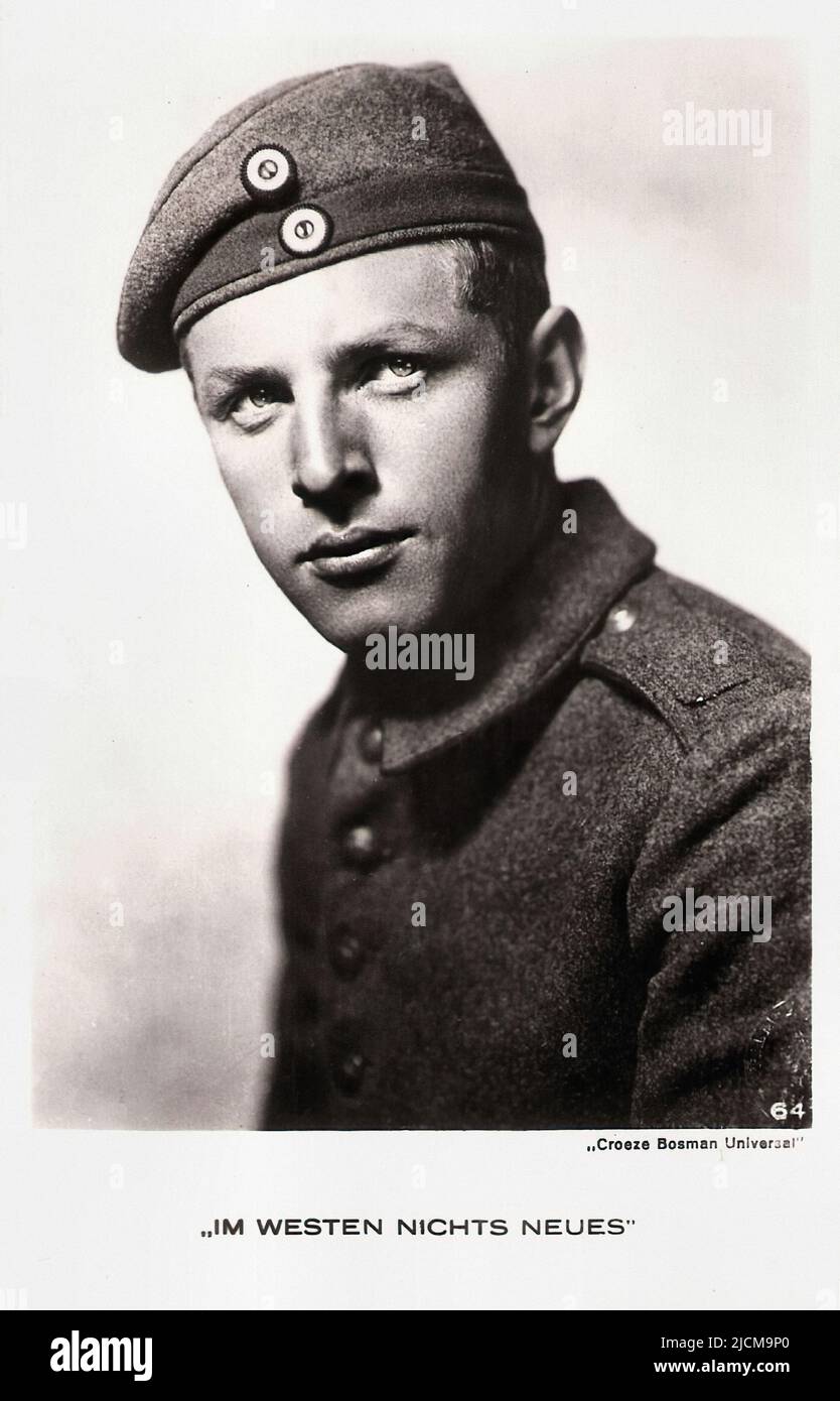 Portrait d'Owen Davis jr. Dans tout calme sur le front de l'Ouest (1930) - l'ère silencieuse d'Hollywood Banque D'Images
