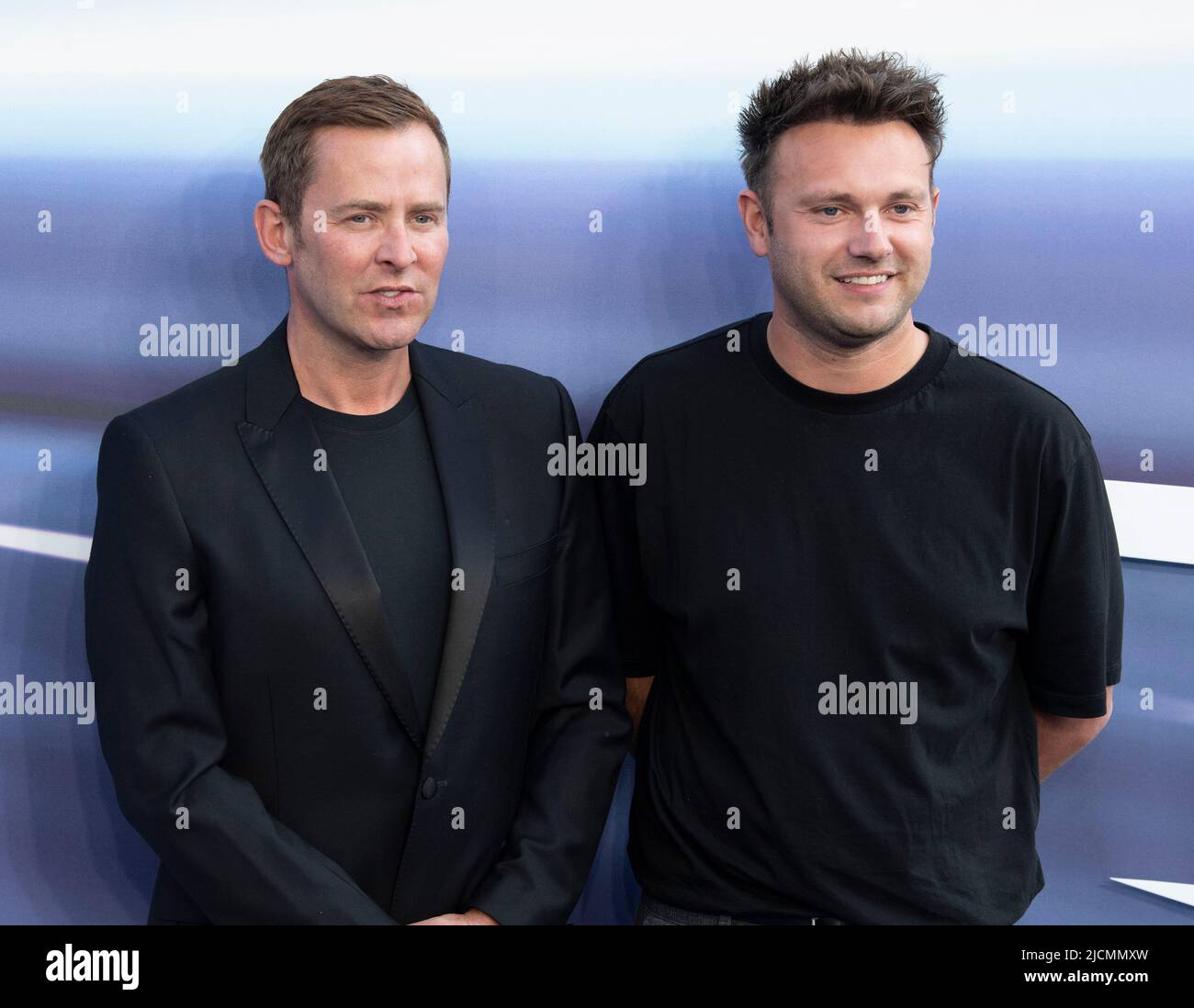 Scott Mills et Sam Vaughan assistent à la première de « Lightyear » au Cineworld Leicester Square sur 13 juin 2022, à Londres, en Angleterre. Banque D'Images