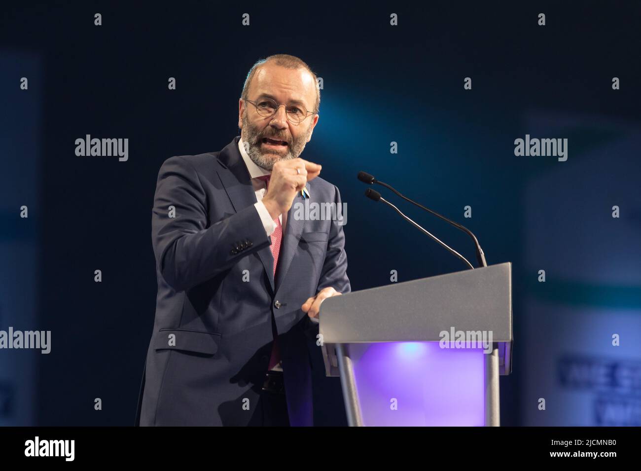 Manfred Weber a élu président du PPE. Le Congrès du Parti populaire européen a élu Manfred Weber président du PPE avec 447 voix sur 502. Il succède à Donald Tusk. Banque D'Images