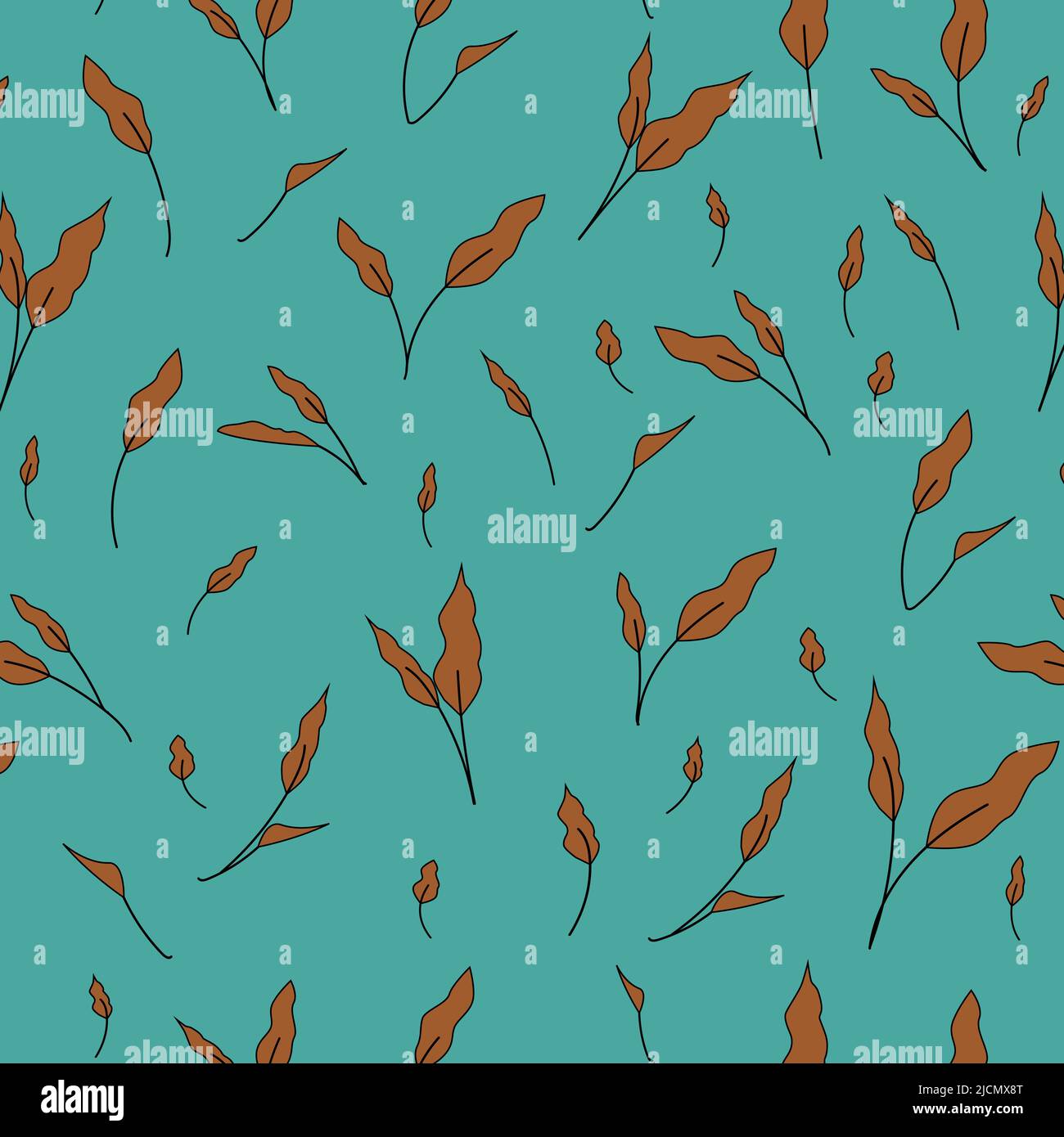 Motif floral sans couture. Modèle élégant pour tirages textiles. Impression avec style dessiné à la main Illustration de Vecteur