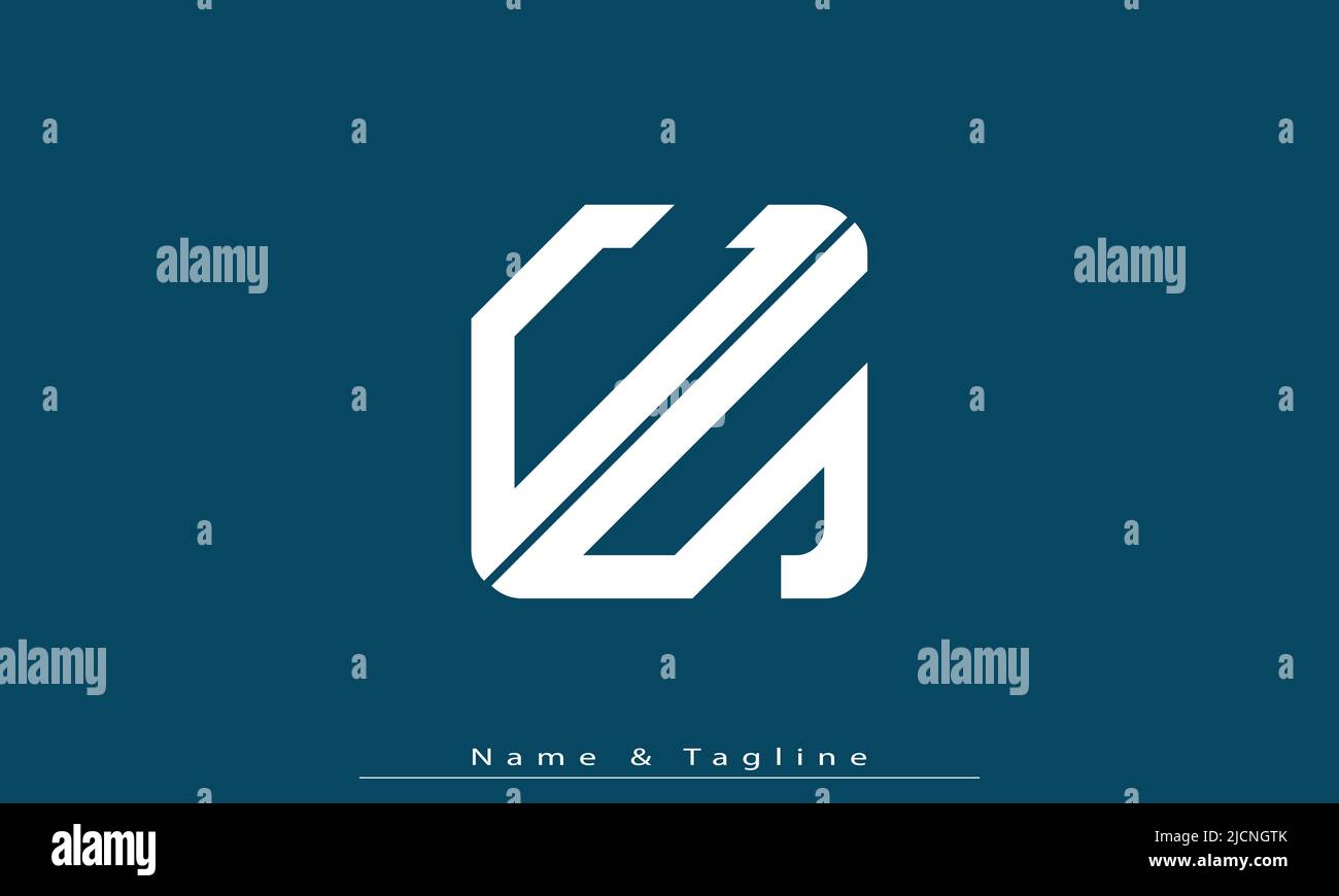 Lettres de l'alphabet initiales Monogram logo CS , SC Illustration de Vecteur
