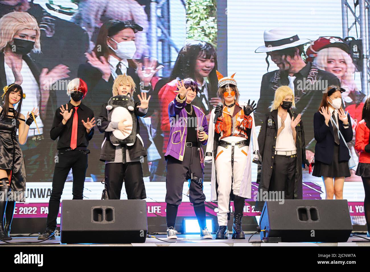 12 juin 2022, Bangkok, Bangkok, Thaïlande: Cosplay Parade activité avec les célèbres cosplayers thaïlandais au NUMÉRIQUE VOTRE VIE 2022 présenté par Siam Paragon. (Credit image: © Edirach Toumlamoon/Pacific Press via ZUMA Press Wire) Banque D'Images