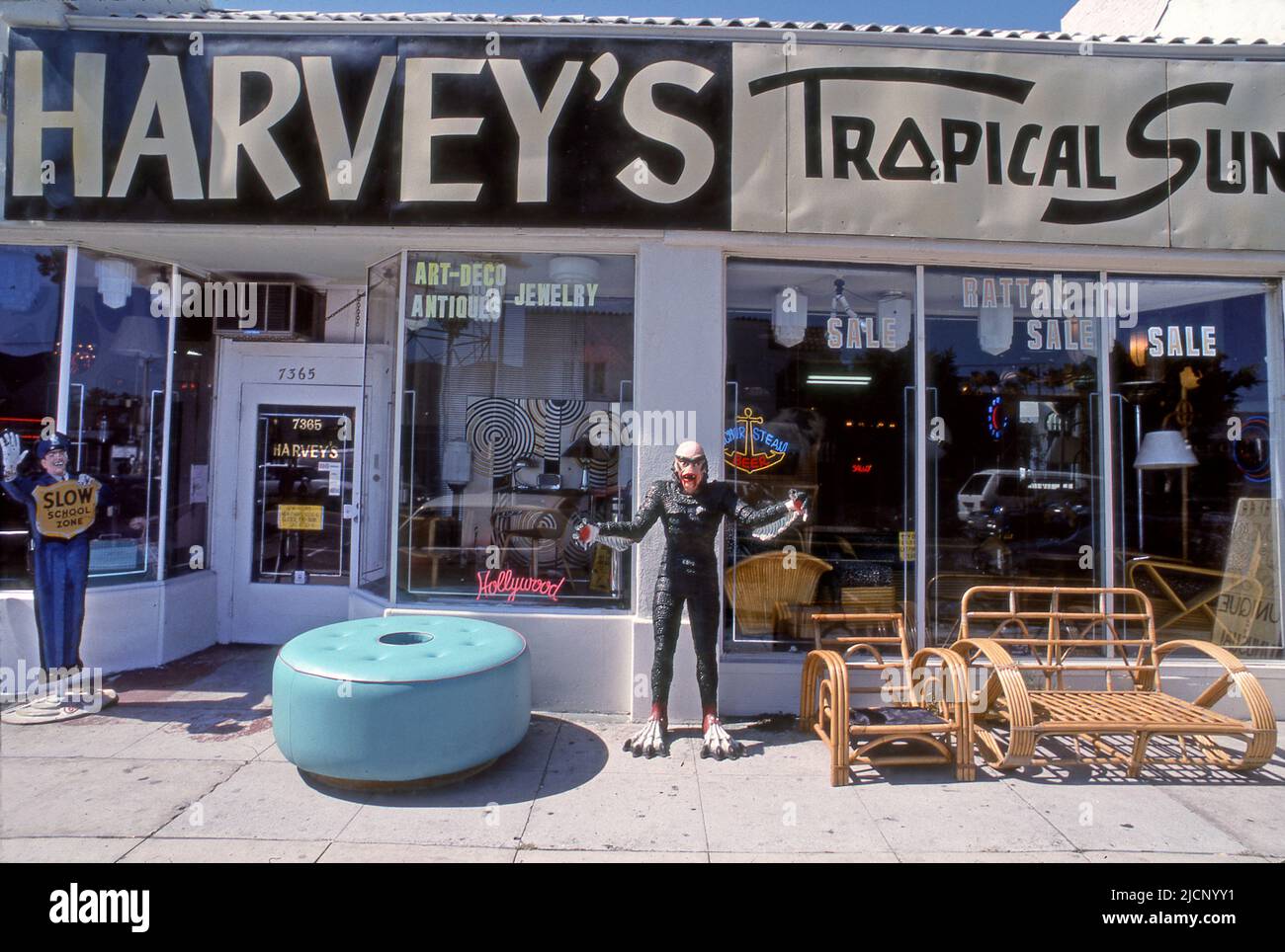 Harvey's Tropical Sun, Shopping, Melrose Ave., Los Angeles, CA Banque D'Images