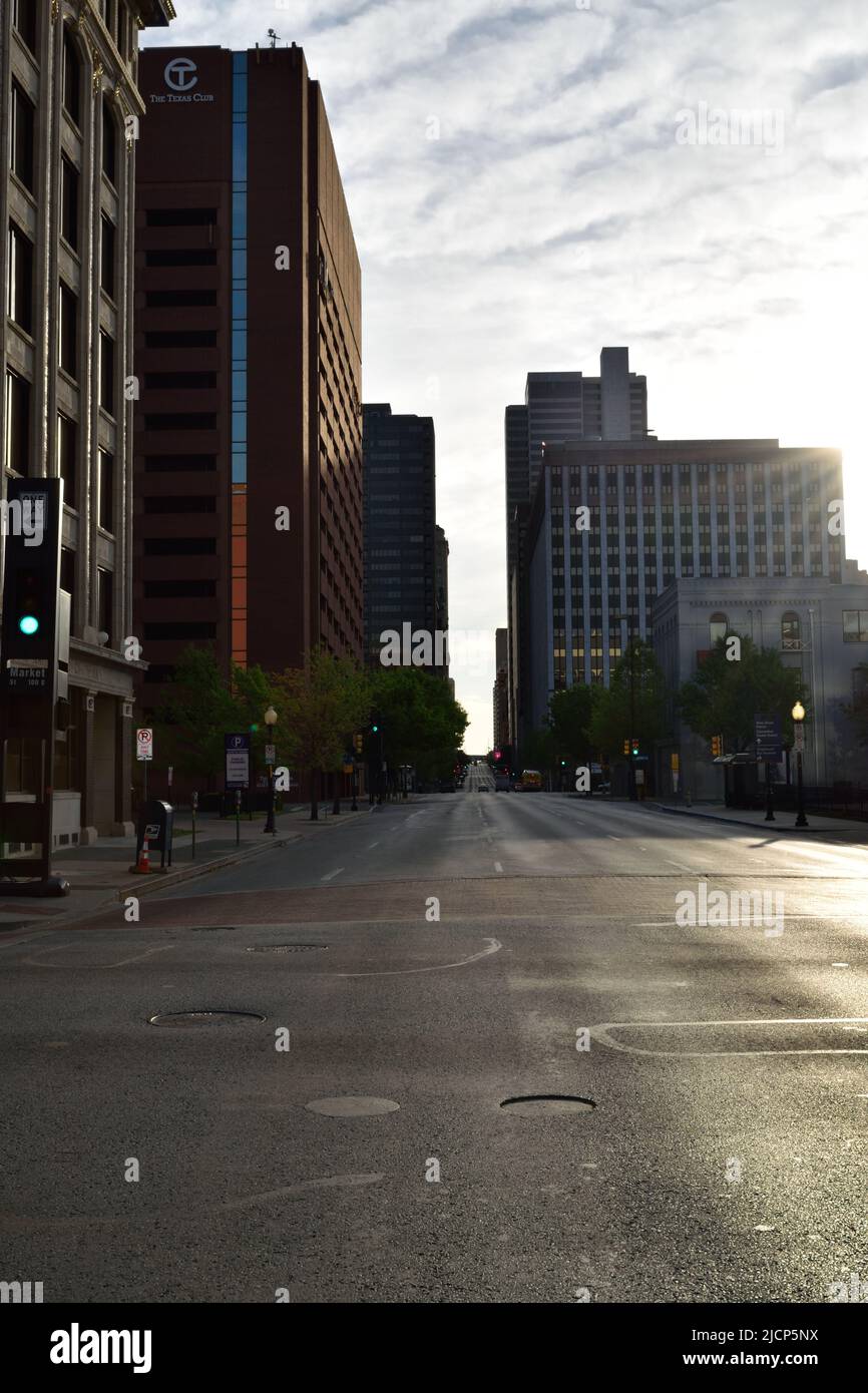 Au centre-ville de Dallas, Texas Banque D'Images