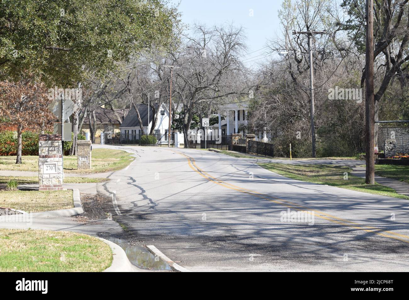 Maisons haut de gamme dans Farmers Branch, Texas; une banlieue de Dallas Banque D'Images