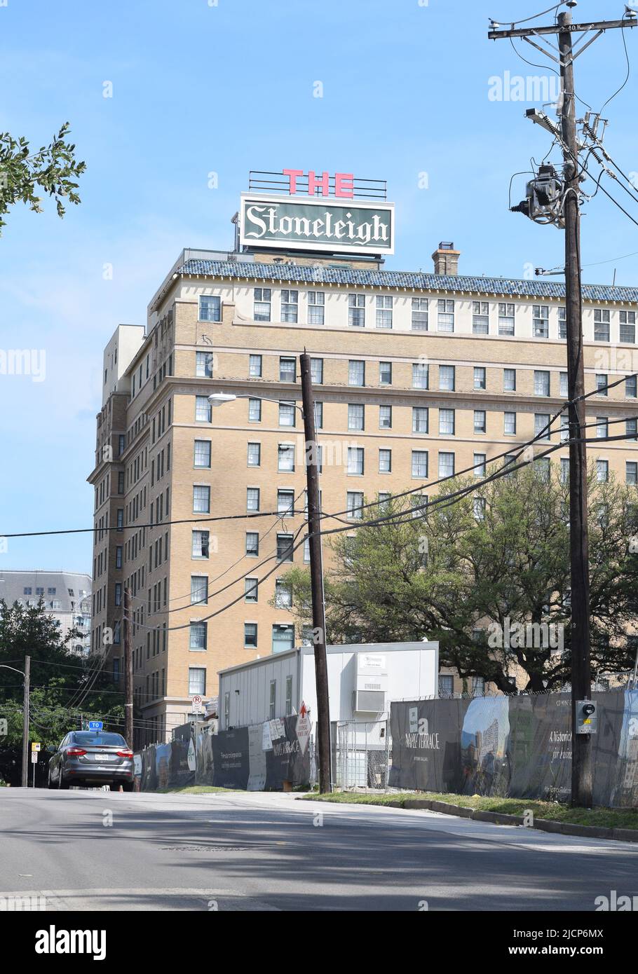 L'hôtel Stoneleigh dans le quartier Uptown de Dallas, Texas Banque D'Images