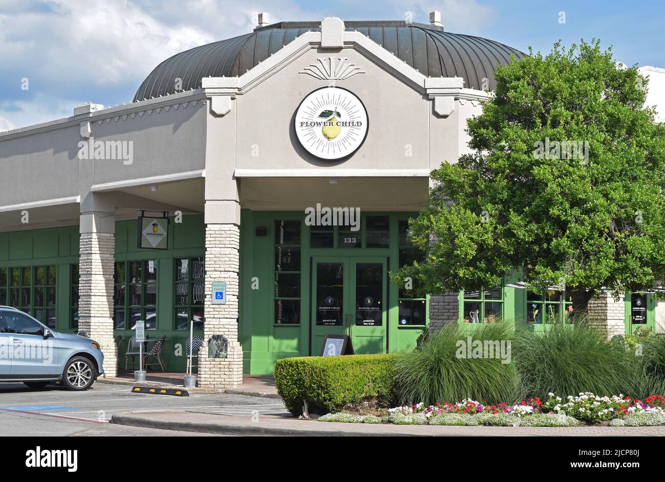 Flower Child Restaurant à Dallas, Texas Banque D'Images