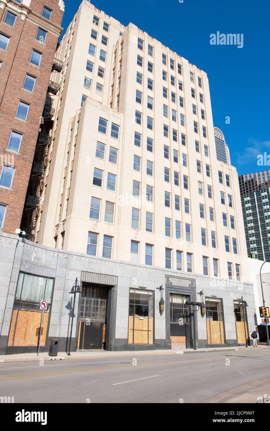 Le bâtiment de Lone Star Gas Company dans le centre-ville de Dallas, Texas, vers. 2013 Banque D'Images