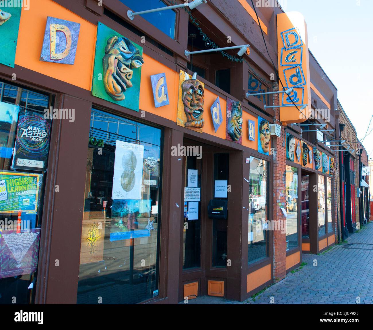 Deep Ellum Area de Dallas, Texas : gros plan du Club Dada Banque D'Images