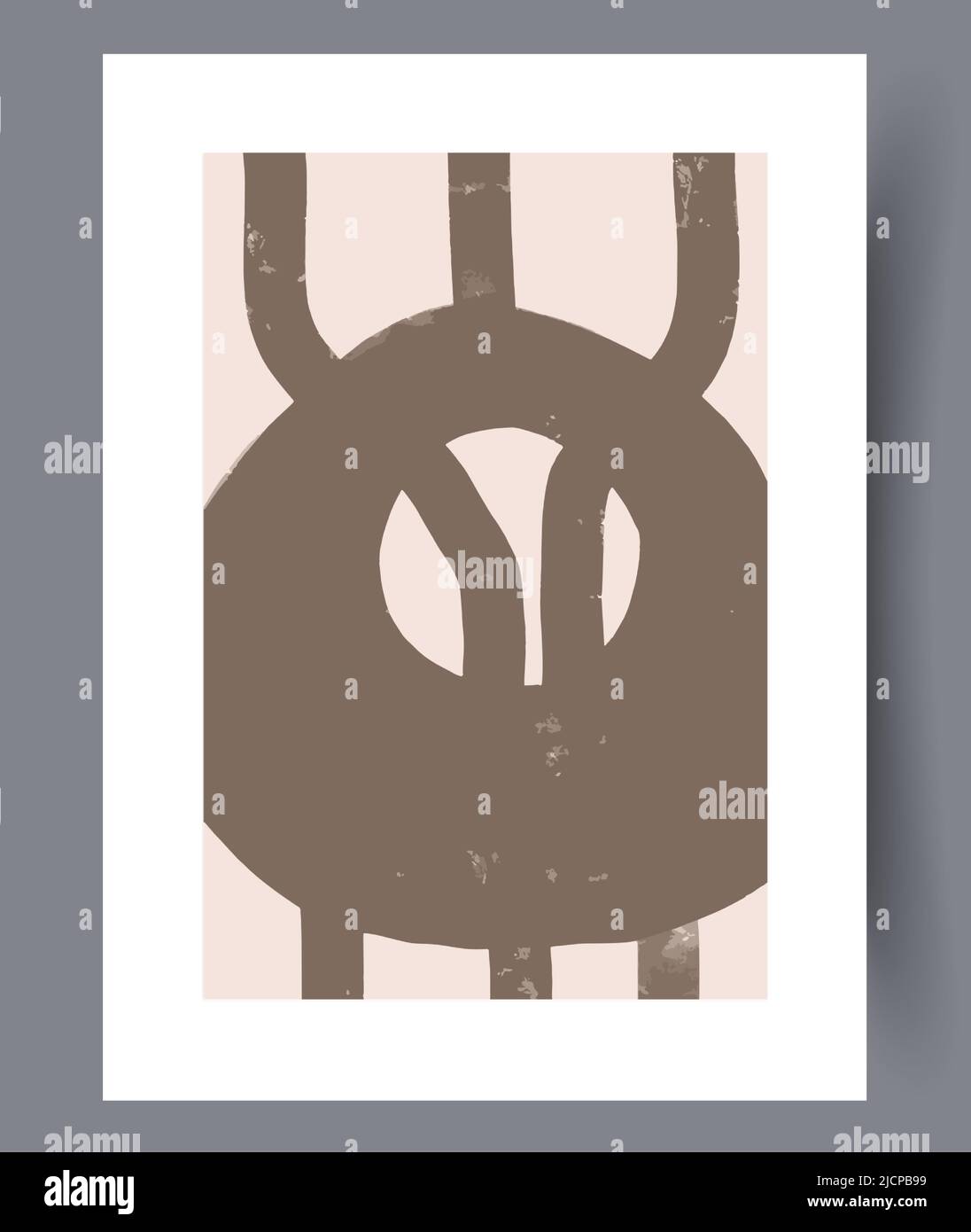 Affiche murale scandinave Illustration de Vecteur