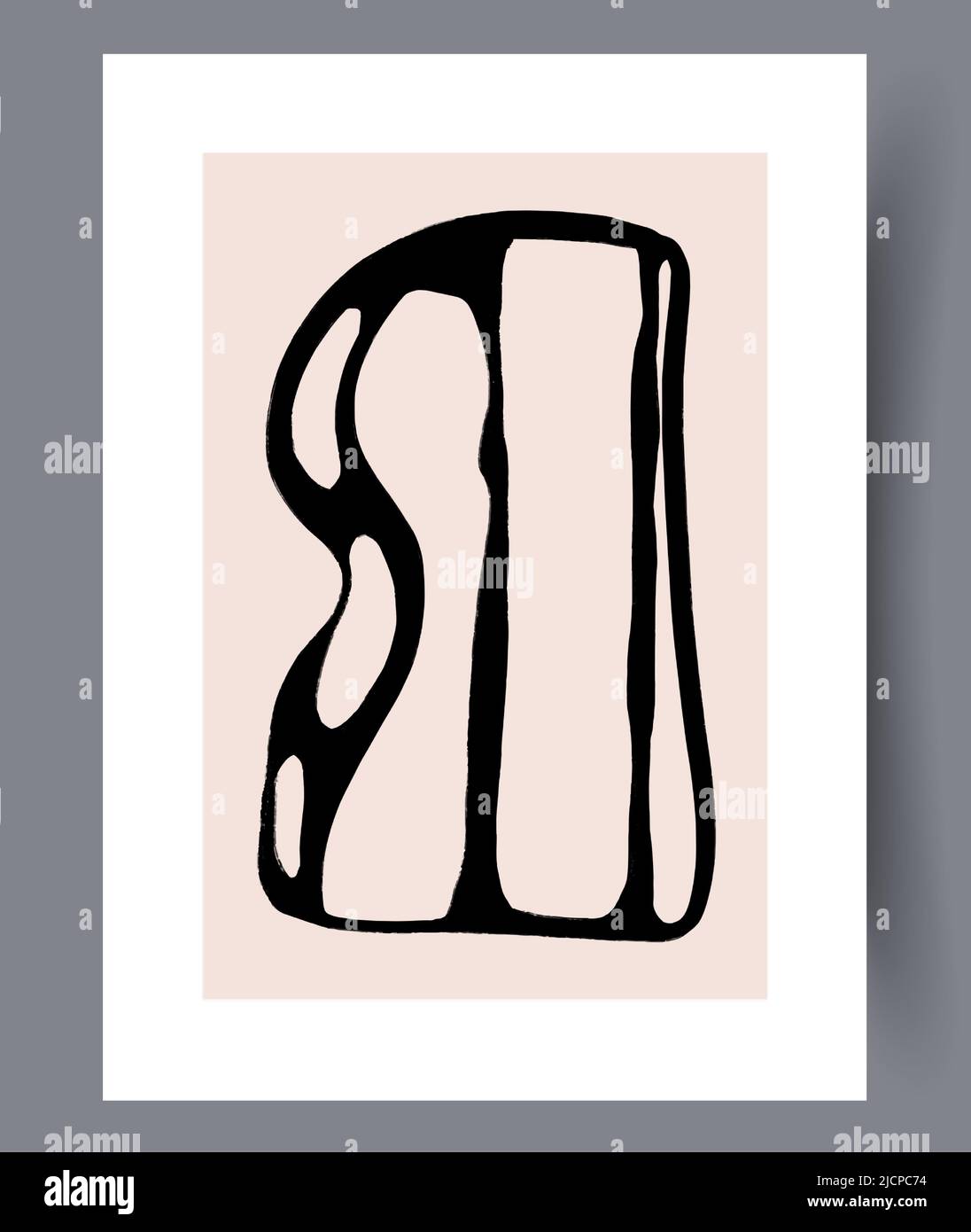 Affiche murale scandinave Illustration de Vecteur