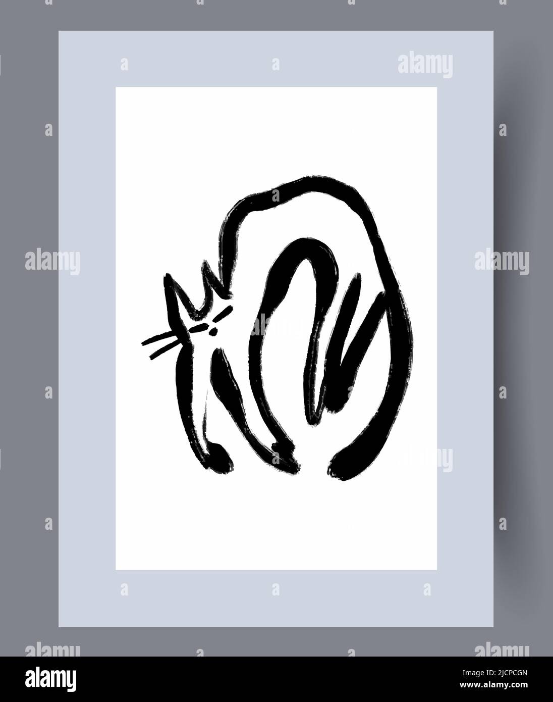 Affiche murale scandinave Illustration de Vecteur