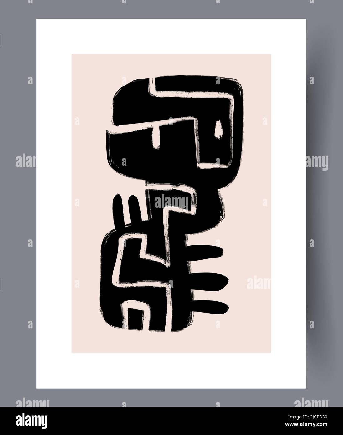 Affiche murale scandinave Illustration de Vecteur