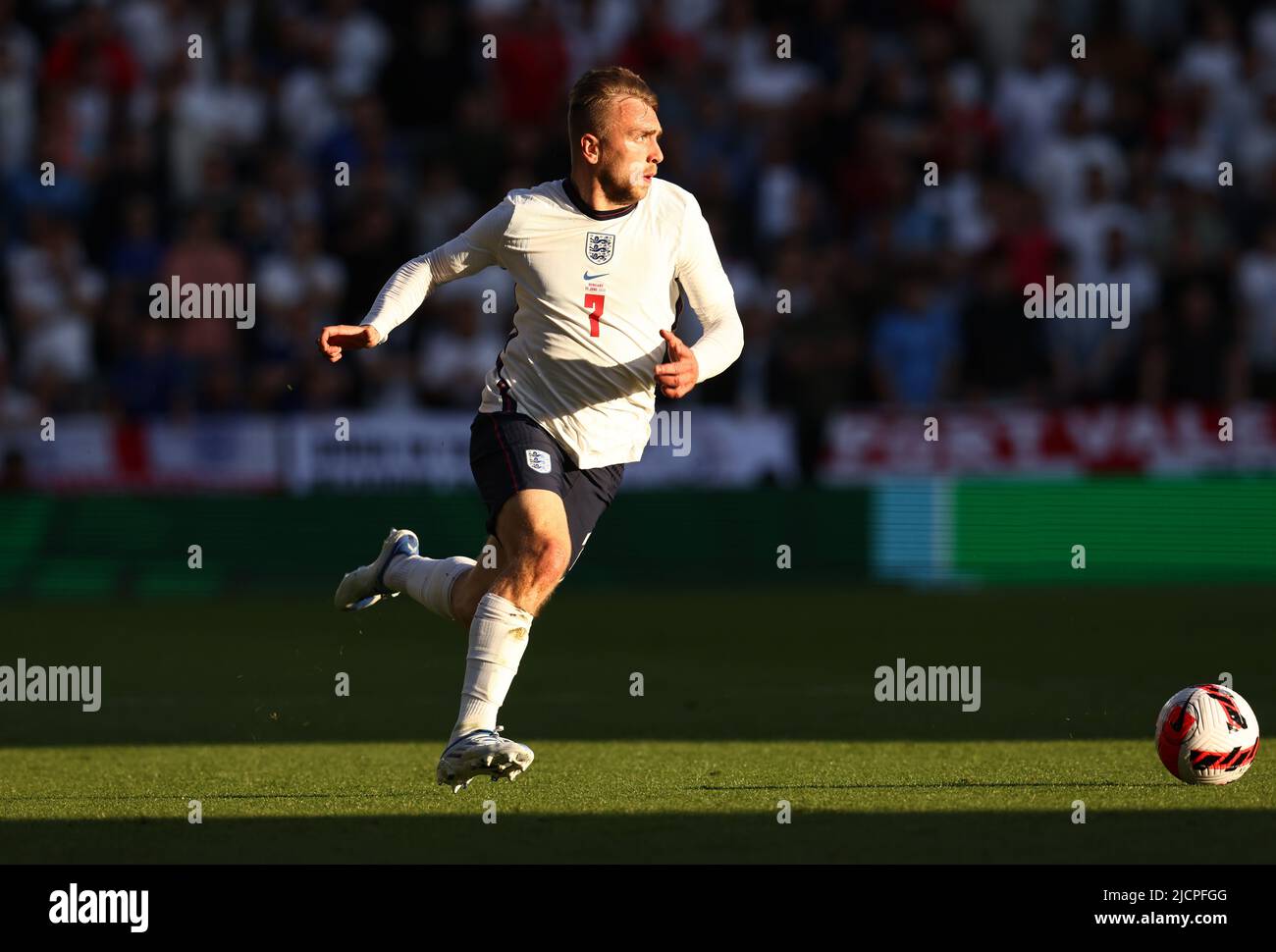 Wolverhampton, Angleterre, 14th juin 2022. Jarrod Bowen d'Angleterre pendant le match de l'UEFA Nations League à Molineux, Wolverhampton. Le crédit photo doit être lu : Darren Staples / Sportimage Banque D'Images