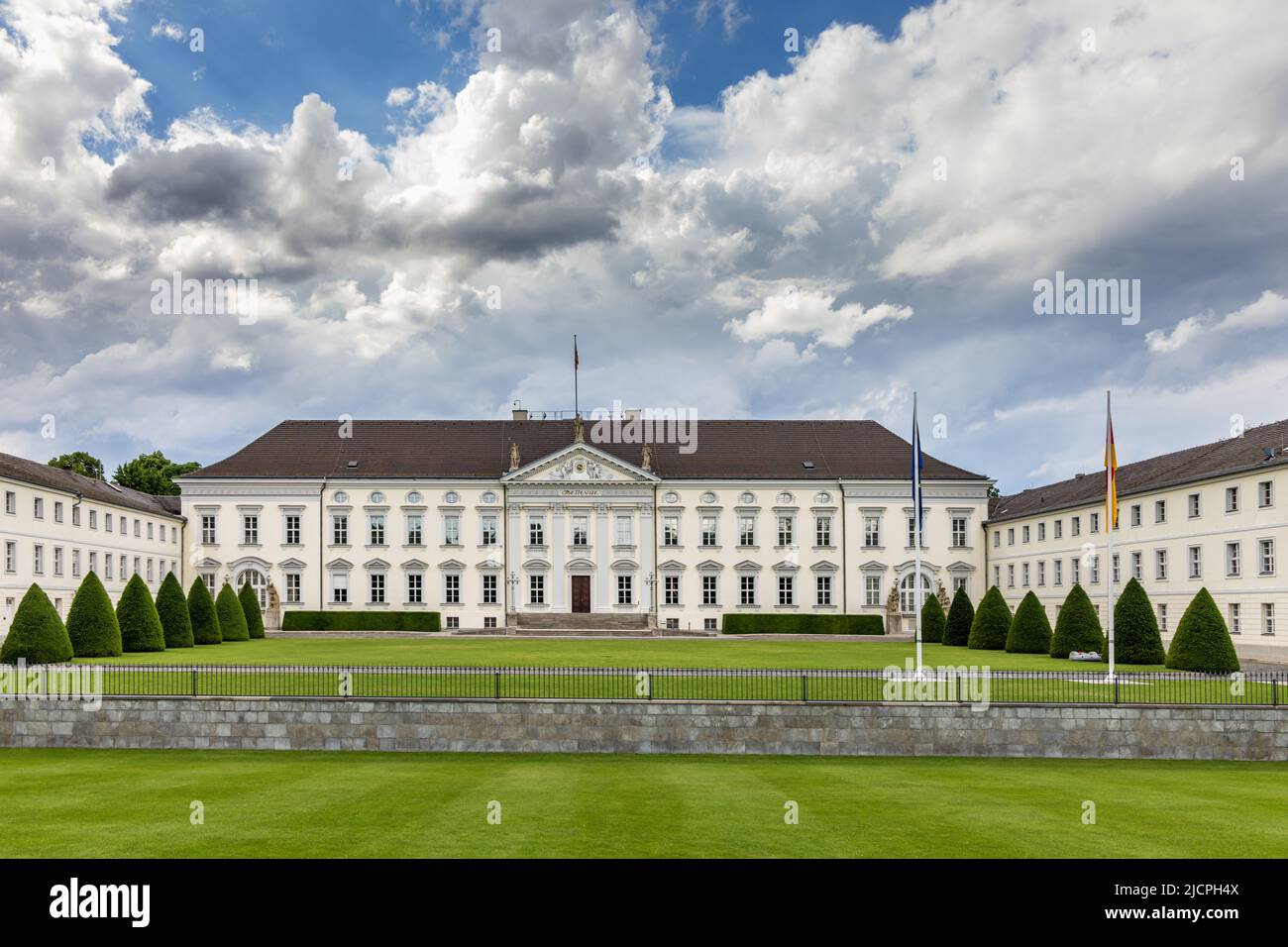 Palais Bellevue à Berlin, résidence officielle du Président de l'Allemagne. Banque D'Images