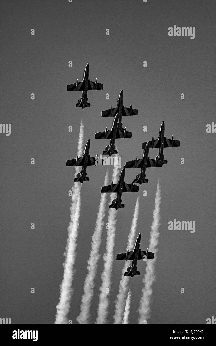 Frecce Tricolore Italiane Banque D'Images