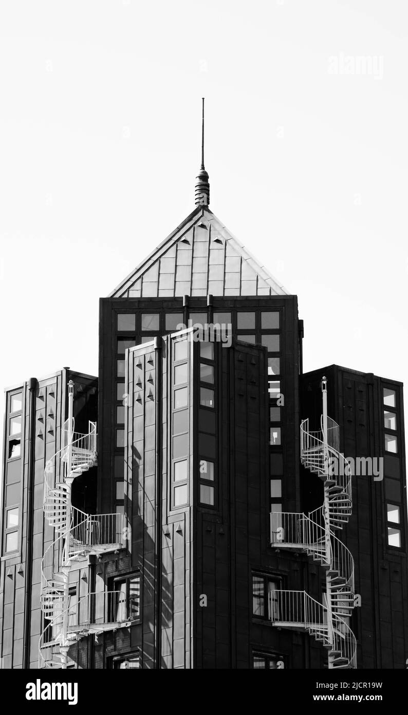 Gratte-ciel à Hambourg Banque D'Images