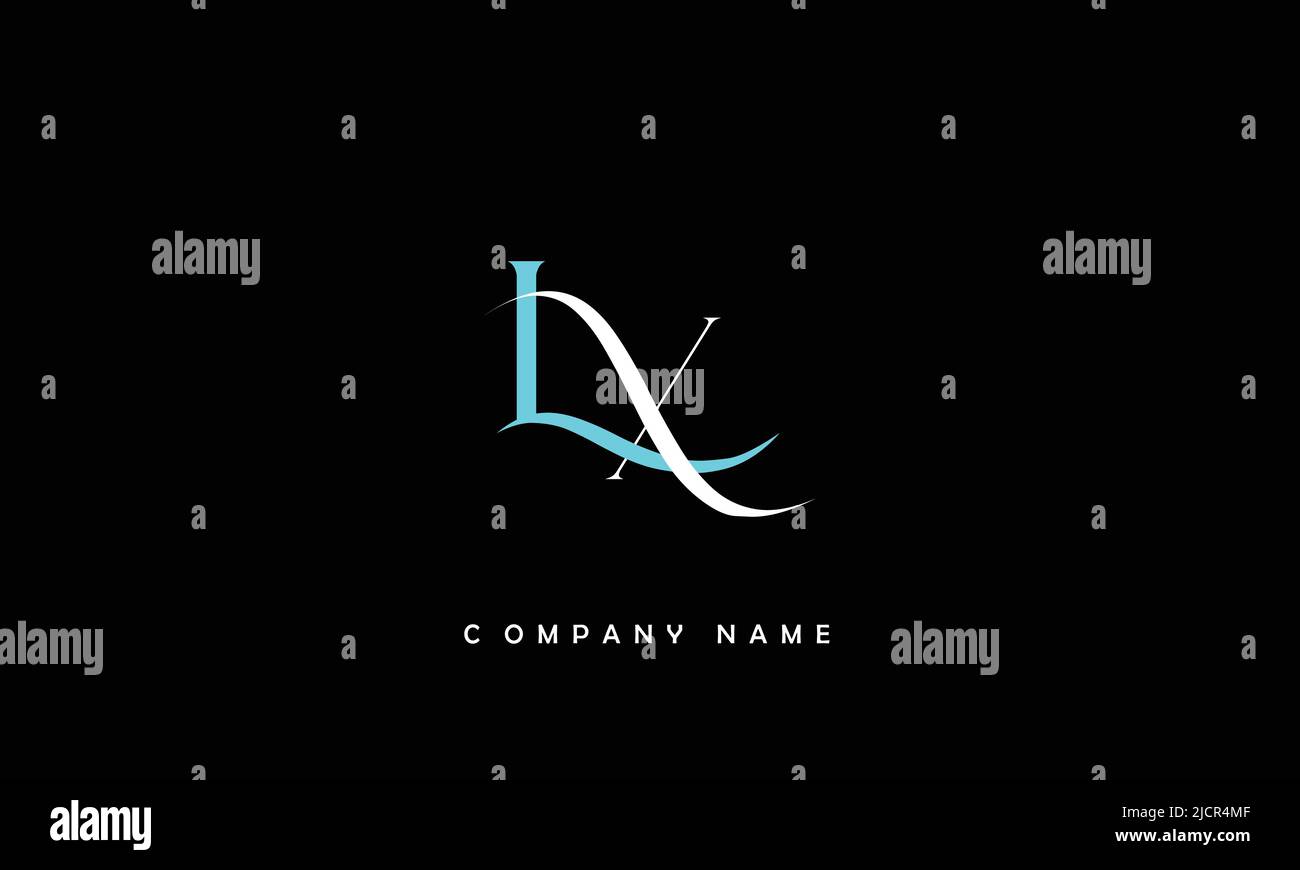Lettres LX, XL lettres logo Monogramme Illustration de Vecteur