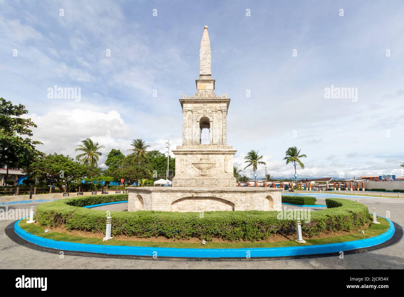 Le monument historique du sanctuaire Mactan était considéré comme l'endroit où la bataille de Mactan a eu lieu et où Magellan a été tué. Banque D'Images