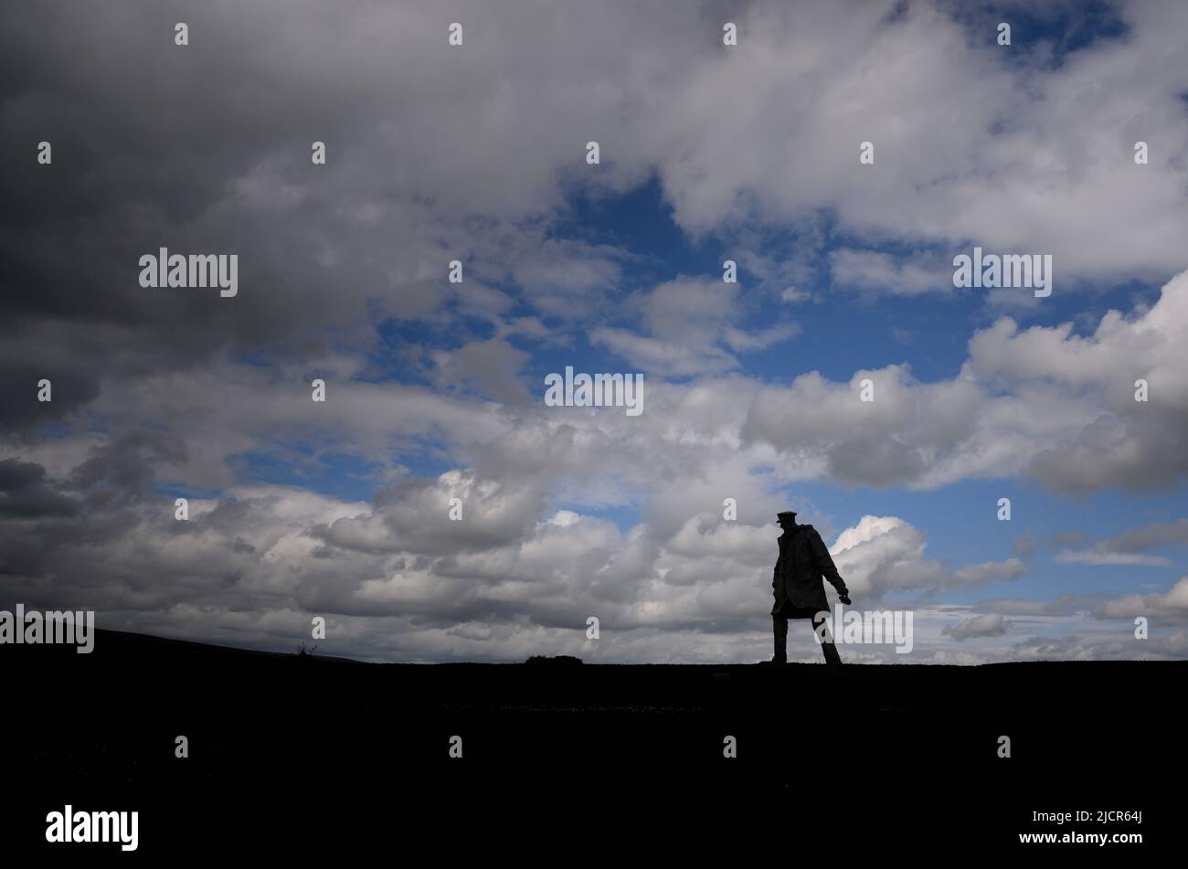 Doune, Perthshire, Écosse – Mémorial de David Stirling, propriétaire écossais et officier de l'armée de la Seconde Guerre mondiale, fondateur du Service aérien spécial (SAS) Banque D'Images