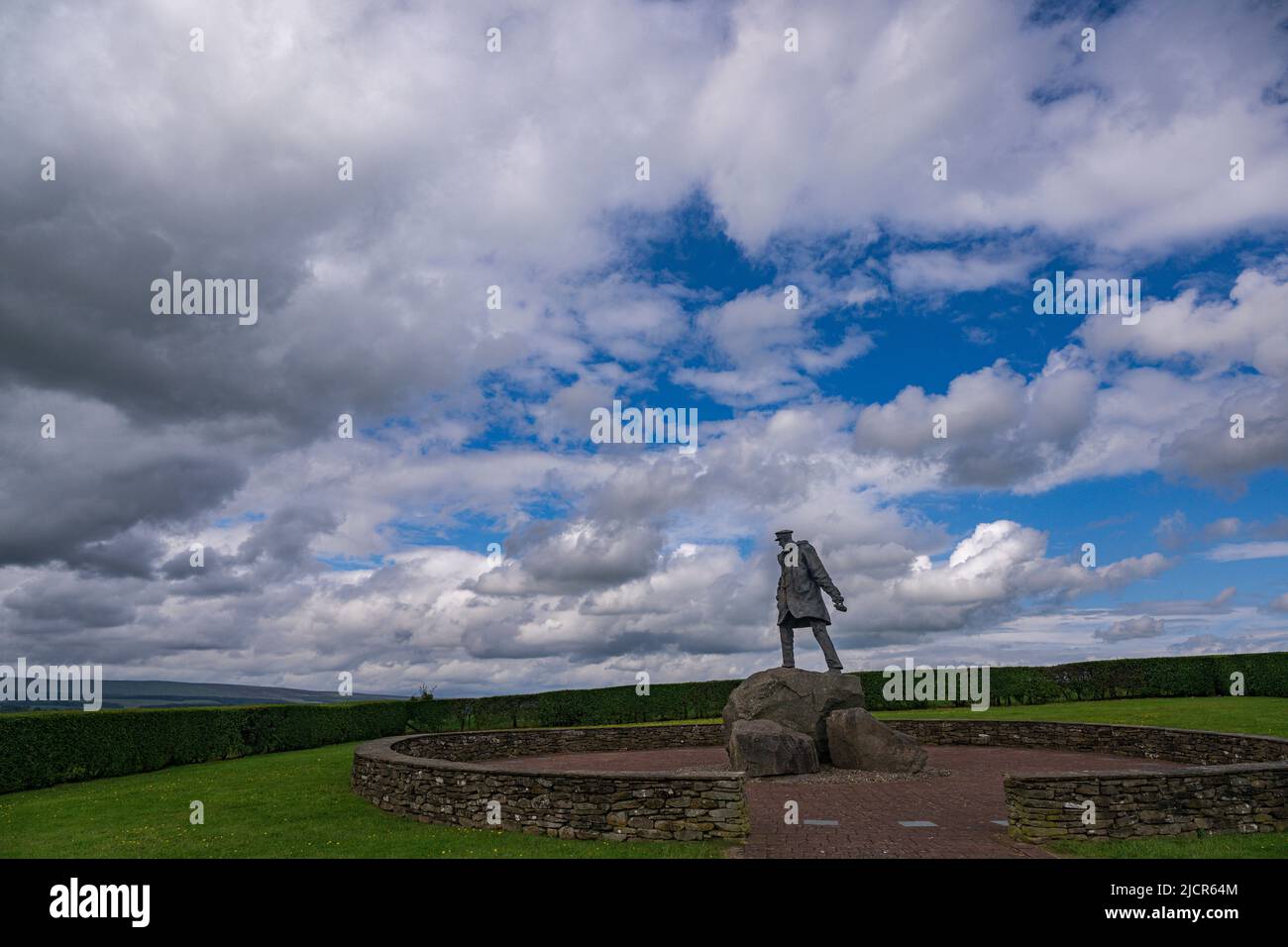 Doune, Perthshire, Écosse – Mémorial de David Stirling, propriétaire écossais et officier de l'armée de la Seconde Guerre mondiale, fondateur du Service aérien spécial (SAS) Banque D'Images