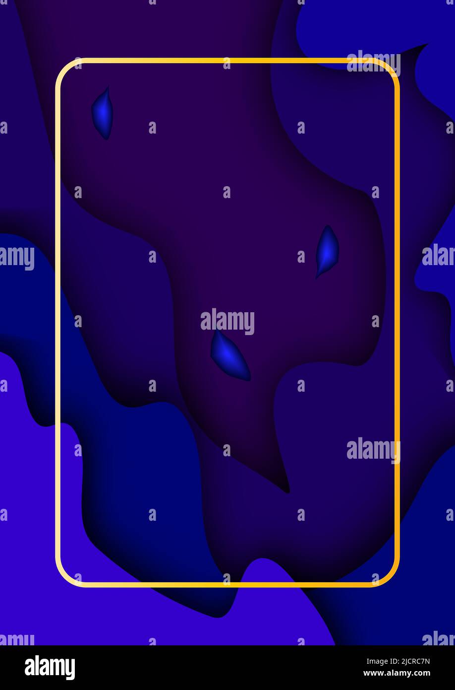 Courbe d'arrière-plan abstraite géométrique papier découpé mise en page bannière web couverture graphique design modèle fond d'écran illustration vectorielle Illustration de Vecteur