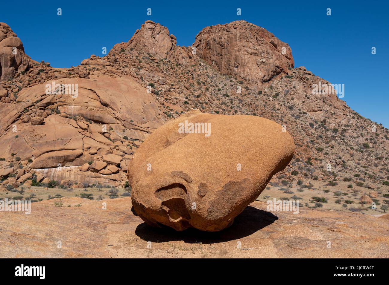 Formation de roches à Spitzkoppe Mountain Namibie. Belle vue. Banque D'Images