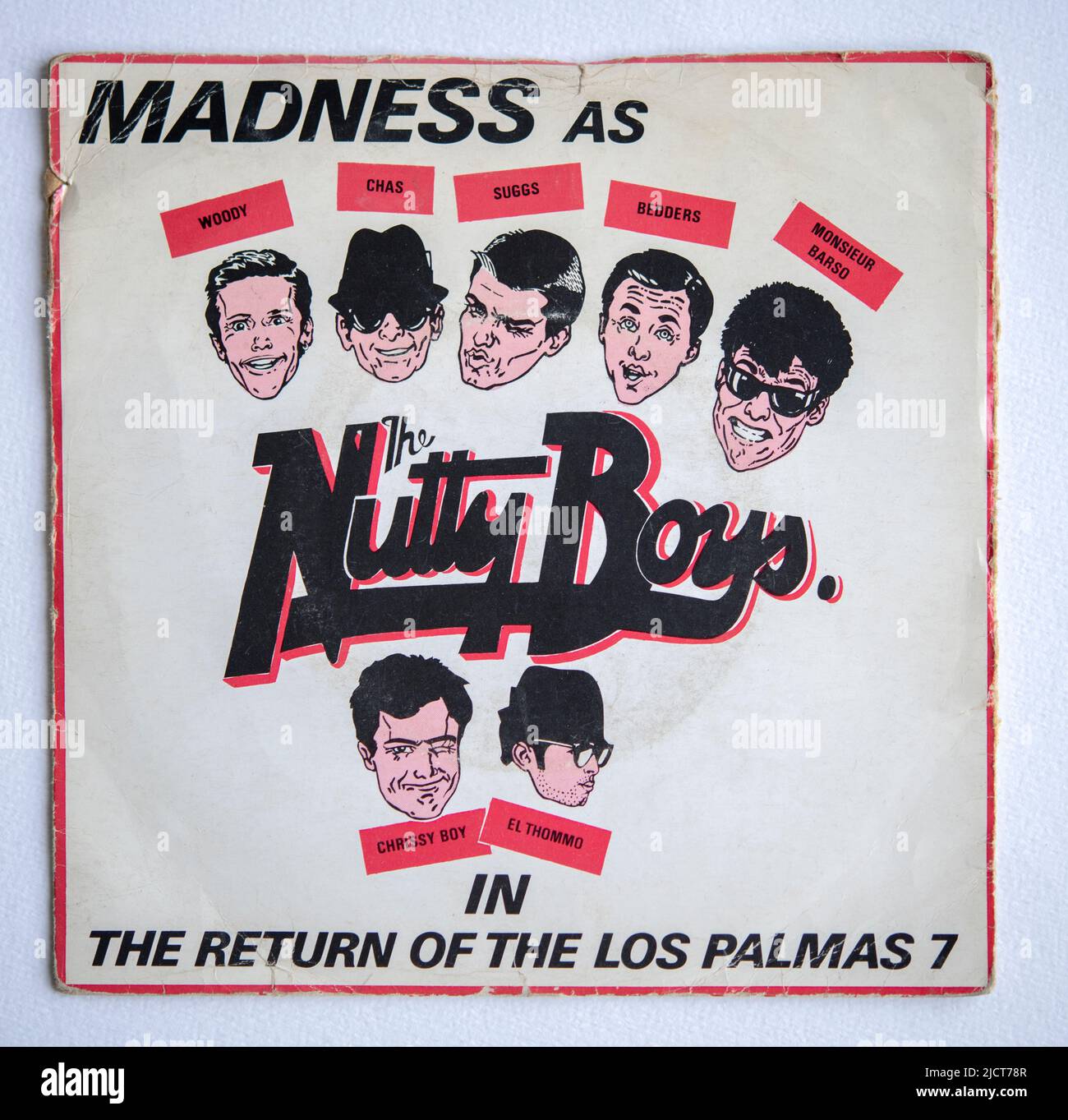 Couverture de l'image de la version simple de sept pouces du retour de Las Palmas 7 par Madness, qui a été publié en 1981 Banque D'Images
