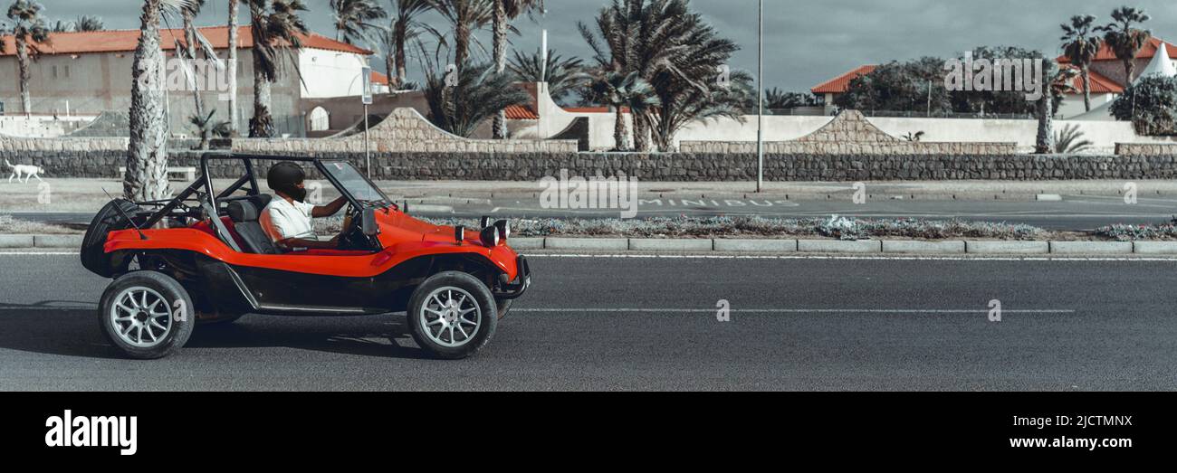 voiture buggy dans la rue Banque D'Images