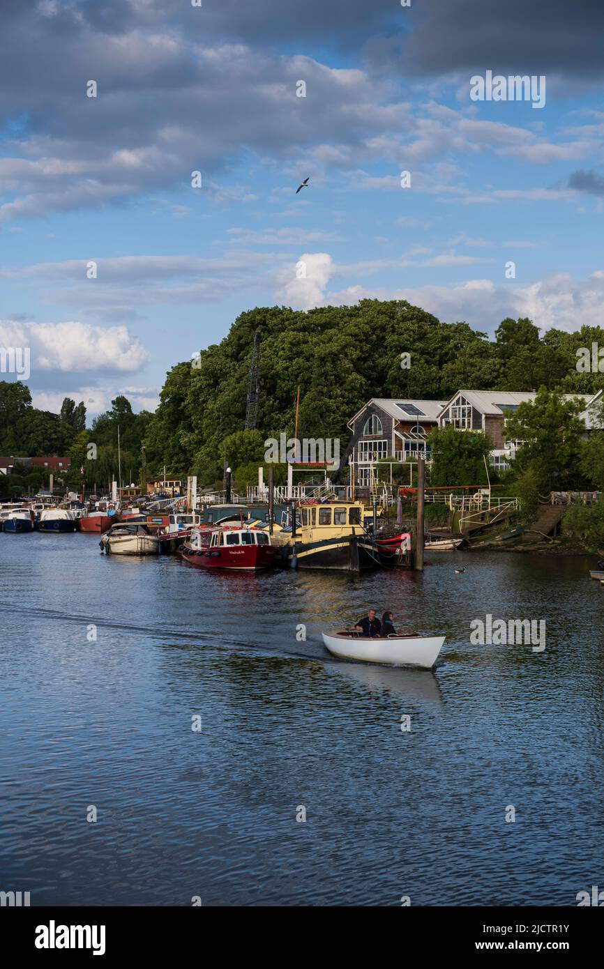 River Thames, Twickenham, Londres, Royaume-Uni Banque D'Images