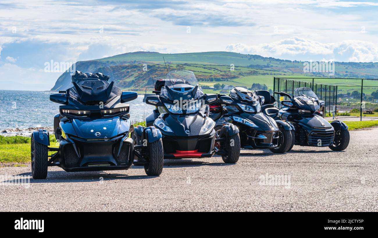 Tricycles, 3 Wheels, nc500, Écosse, Royaume-Uni Banque D'Images