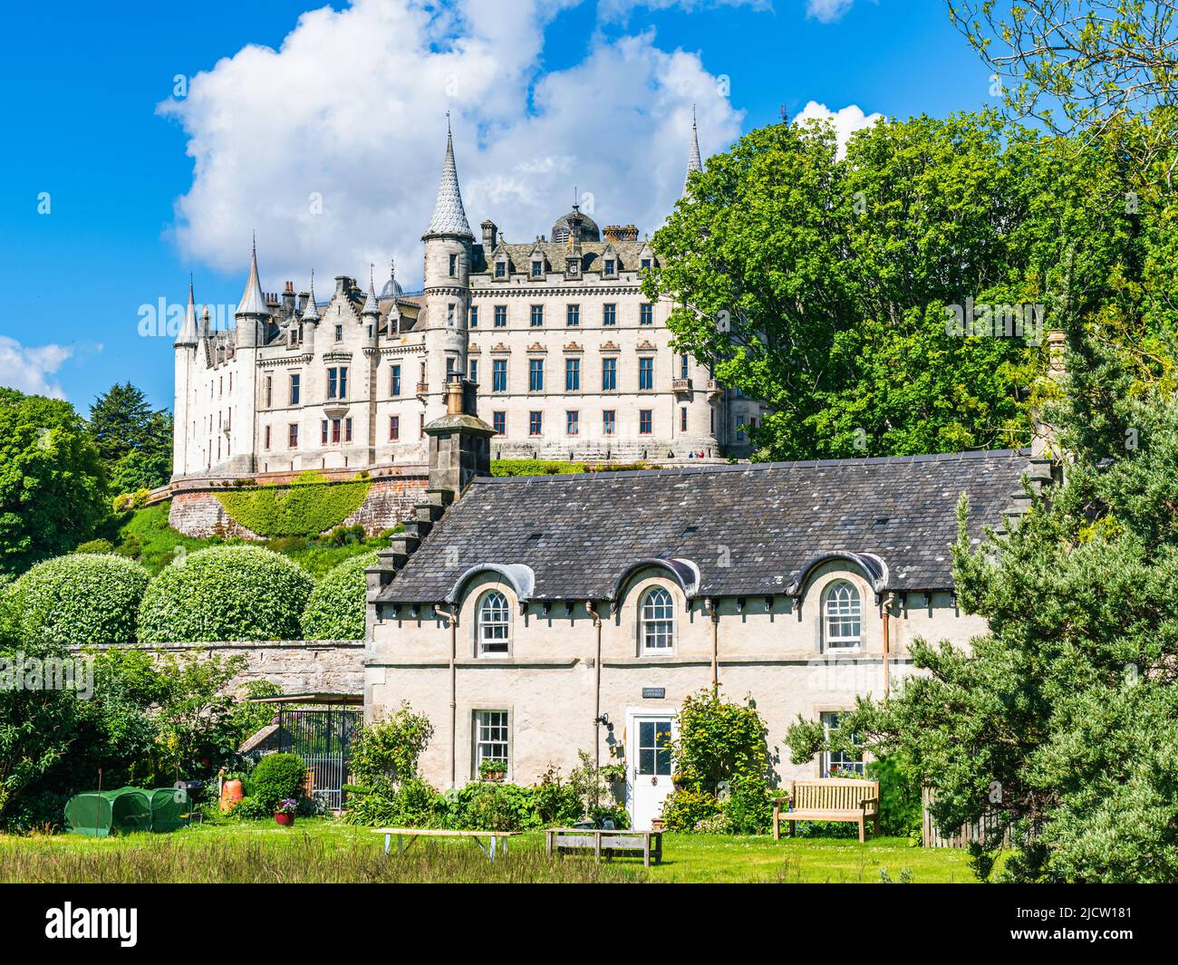 Dunrobin Castle and Gardens, NC500, Écosse, Royaume-Uni Banque D'Images