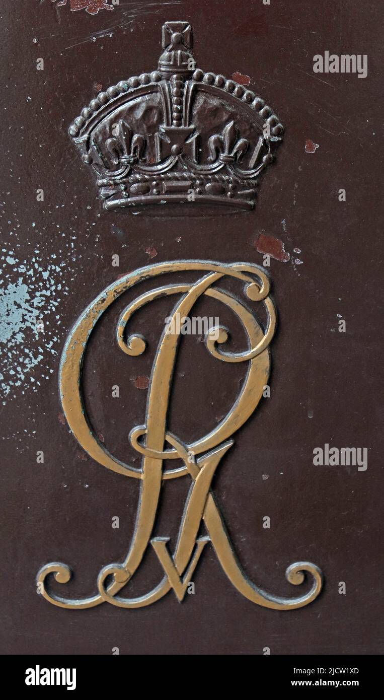 Liverpool India House, Letterbox marron, India House, George V, , 31 Water St, Liverpool, Merseyside, Angleterre, Royaume-Uni, L2 0RD Banque D'Images