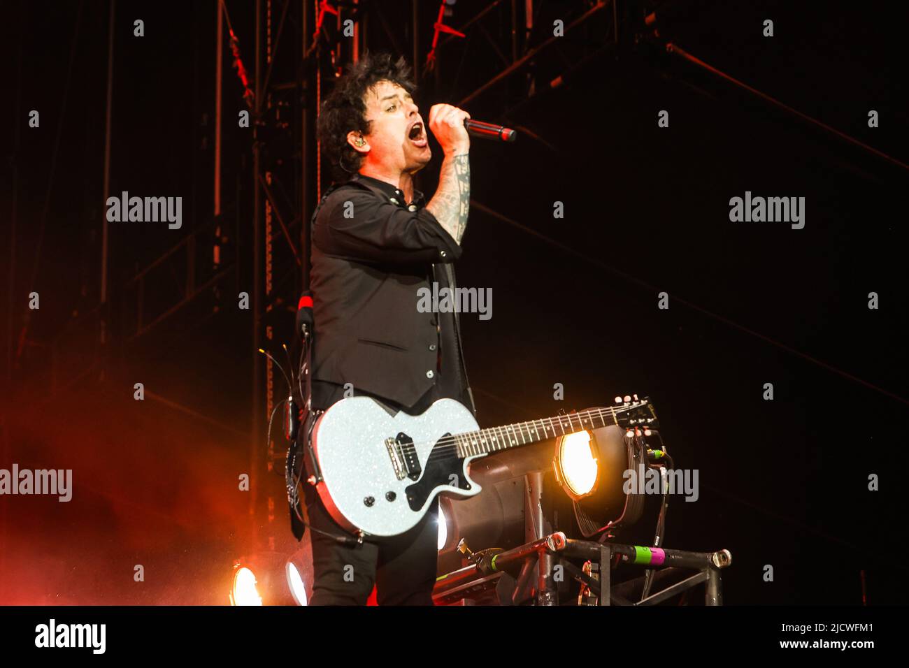 Milan, Italie, 15 juin 2022. Green Day en concert au festival IDAYS Banque D'Images